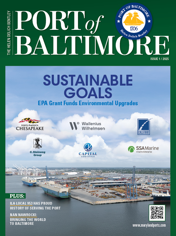 Cover of the Port of Baltimore Magazine