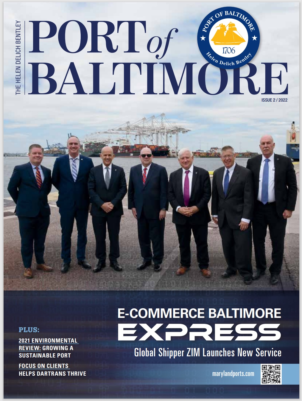 Cover of the Port of Baltimore Magazine